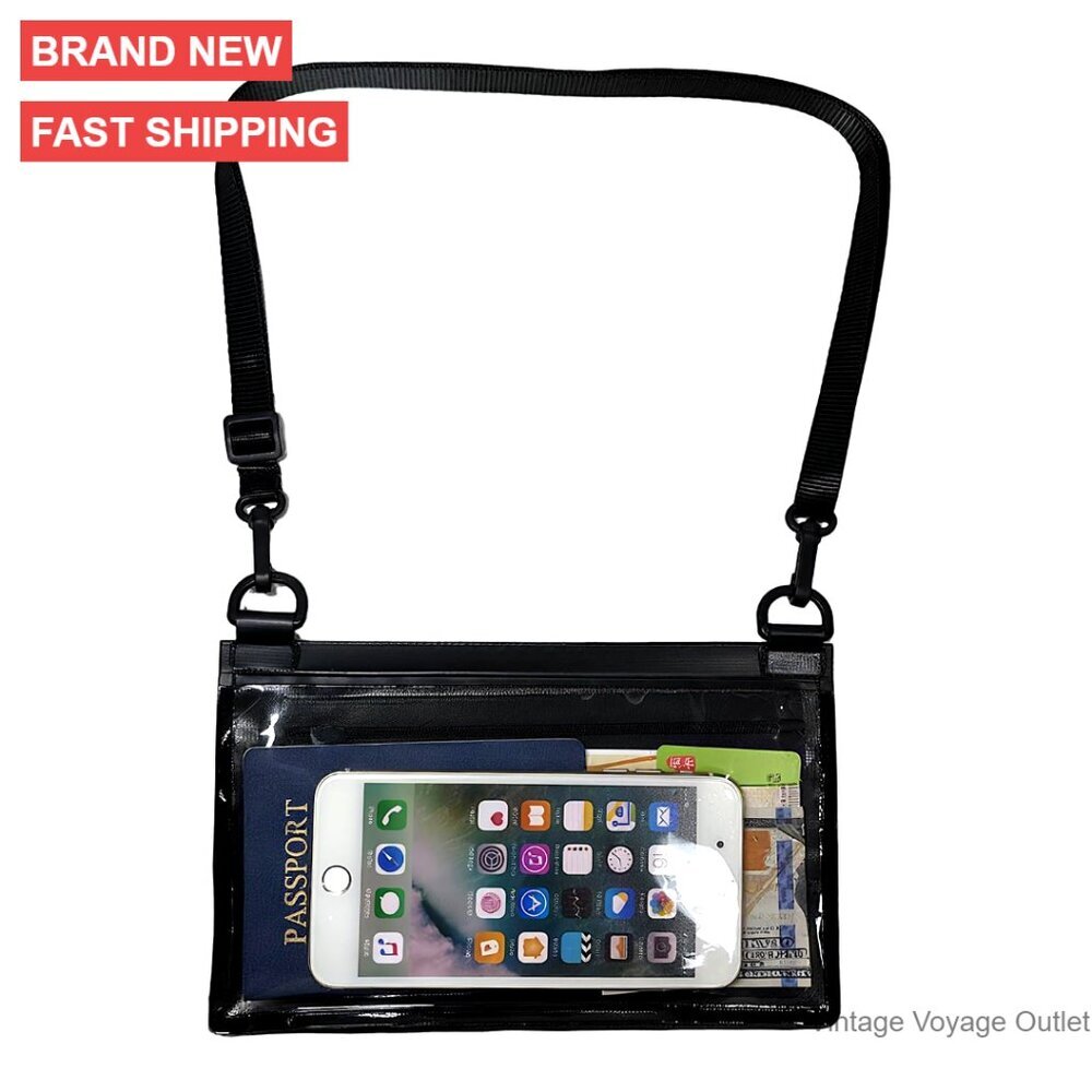 Waterproof Mini Crossbody Bag Travel Passport Wallet Adjustable Strap